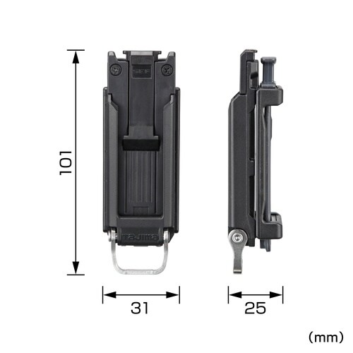 セフホルダー胴ベルト用 樹脂 スリム