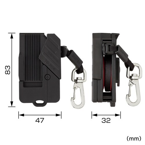 セフ安全ロープ 樹脂 リール 右用