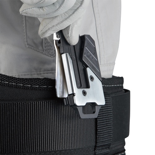 セフホルダー胴ベルト用 クリップ式 金属 右用