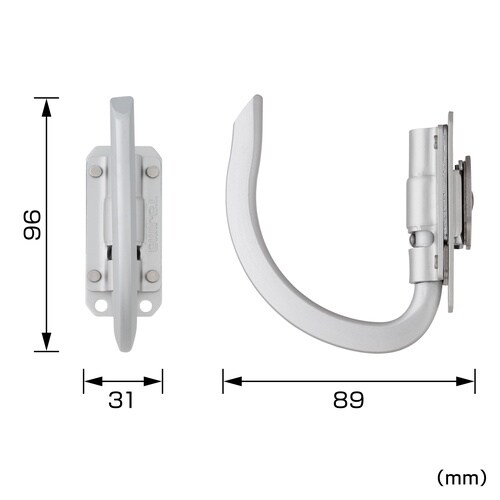 セフ工具ホルダーアルミ スリムJフック 折りたたみ