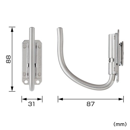 セフ工具ホルダーステン スリムJフック 折りたたみ