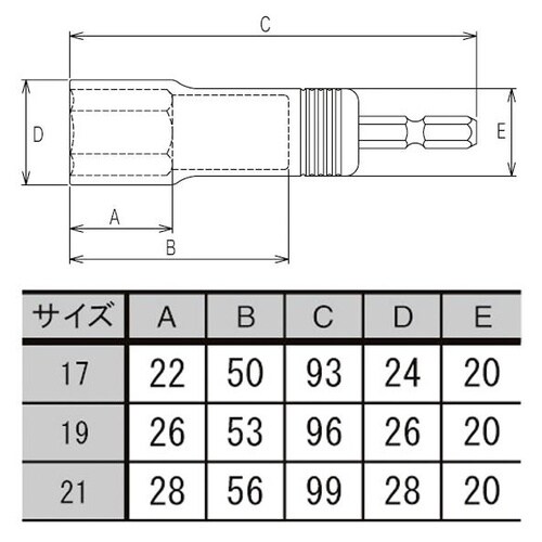 タジマSDソケット 17mm
