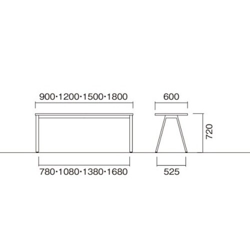 BSYラウンドテーブルW900D600ABDW