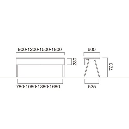 BSYラウンドテーブルW1800D600APHLO