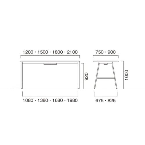BSYハイテーブルW1200D900HHWSWN