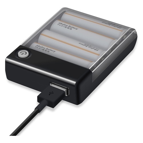 乾電池式充電器1A出力黒×2