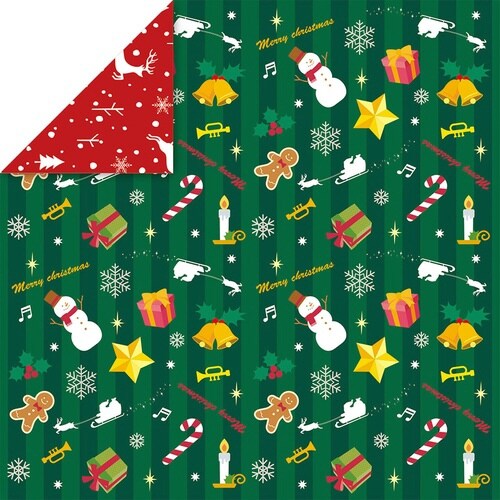 クリスマス両面ちよがみ 15cm 3×10