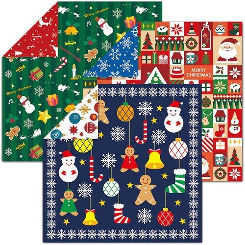 クリスマス両面ちよがみ 15cm 3×10