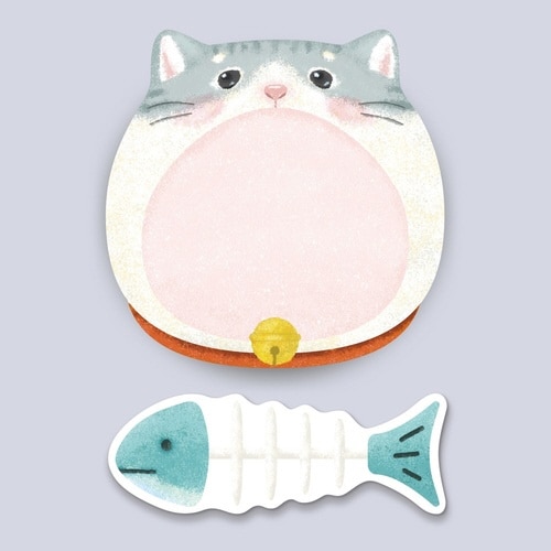 大口付箋(ねこ)×10