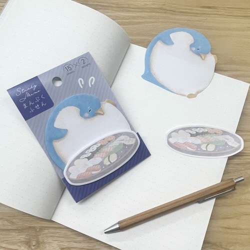 まんぷく付箋 ペンギン×10