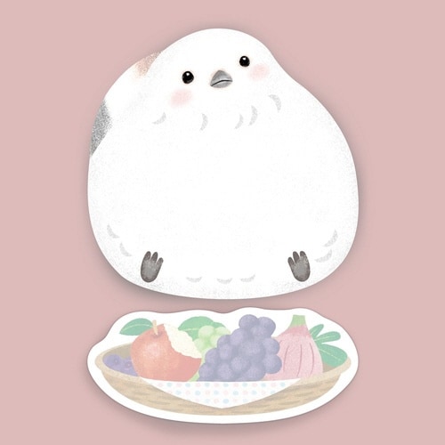 まんぷく付箋 シマエナガ×10