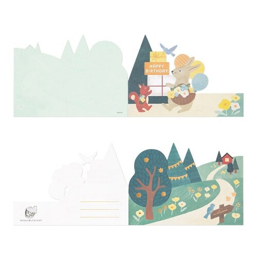 飾れる立体メッセージカード 誕生日×10