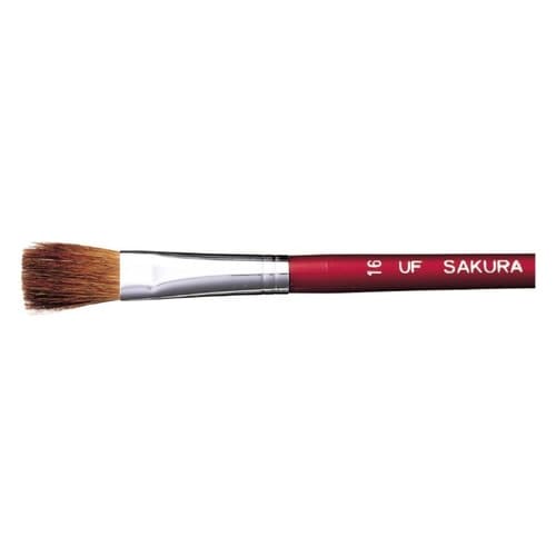 画筆馬毛 プラ軸 平型 平筆 16号×5