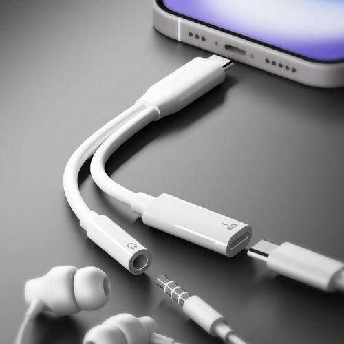 USB−Cイヤホン変換ア×2