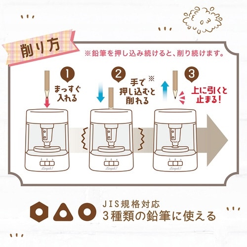 ちょいケズ電動鉛筆削り青×3