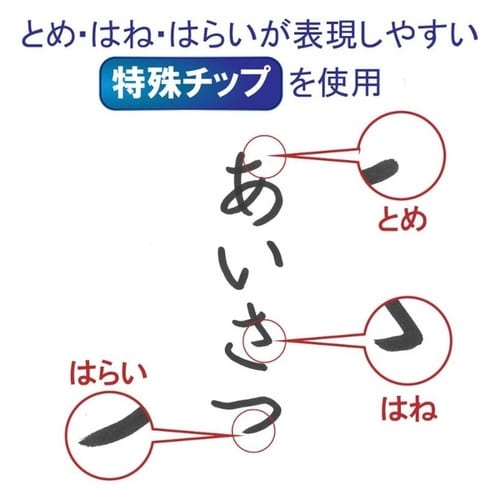 かきかたサインペン 細字 フック 黒×30