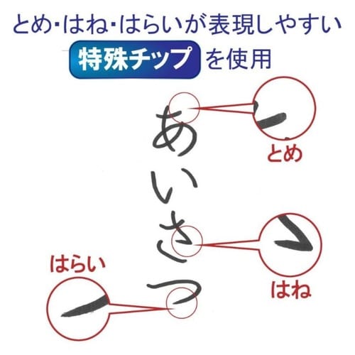 かきかたフェルトペン 太字 フック 黒×30