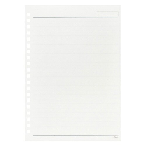 ルーズリーフ A5 7mm横罫 20穴×10