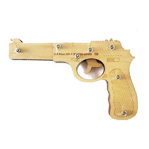 輪ゴムピストル 回転式 6連×4