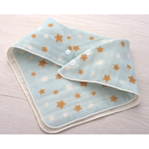 オーガニック ガーゼスタイ金封 ブルー×3