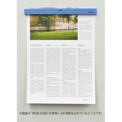 マグネットバー 620mm 青×10