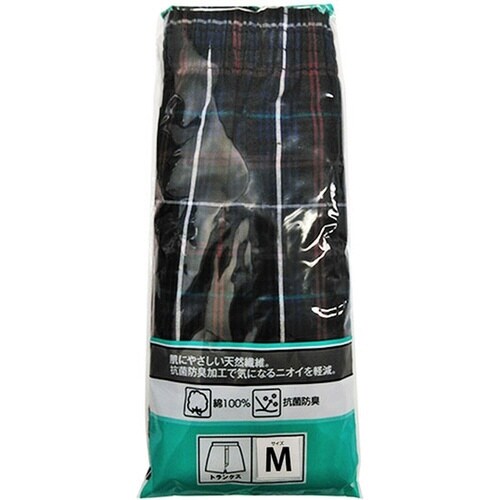 トランクス チェック柄 Mサイズ 紺×6