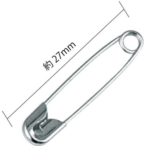 安全ピン No.1 27mm 紙箱入×10