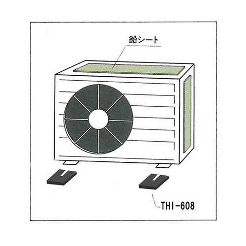 エアコン室外機用差し込み式防振ゴム 1パ