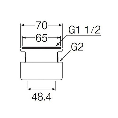 流し用アダプター PH62−820−40