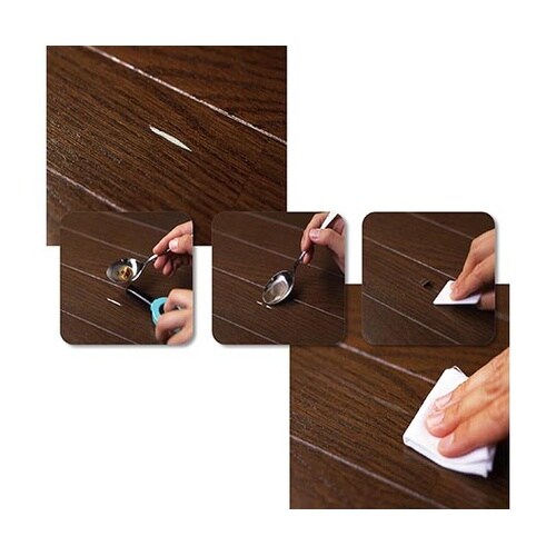 かくれん棒調色4本セット 茶、黄土、白、