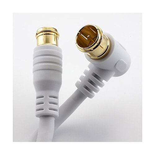 ケーブル 10m 白 両側F型差込式