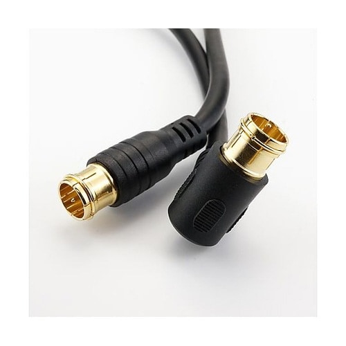 ケーブル 10m 黒 両側F型差込式