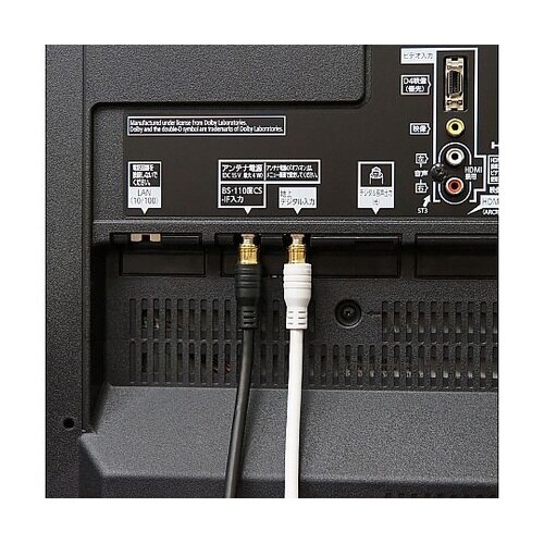 ケーブル 7.0m 白 両側F型差込式コ