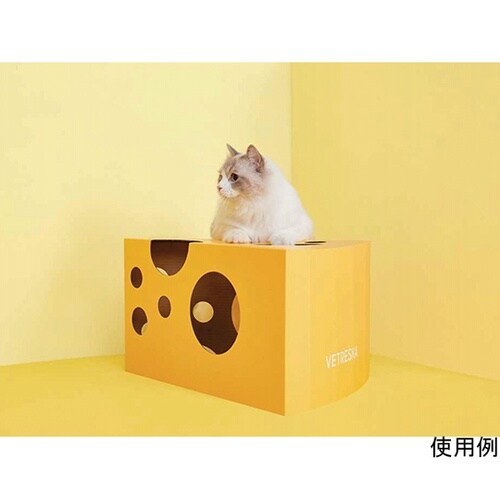 爪とぎハウス チーズボックス型