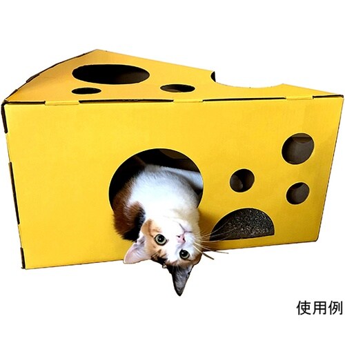 爪とぎハウス チーズボックス型