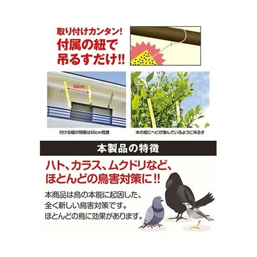 鳥よけフィルム ヘビウロコ 5枚入 AS