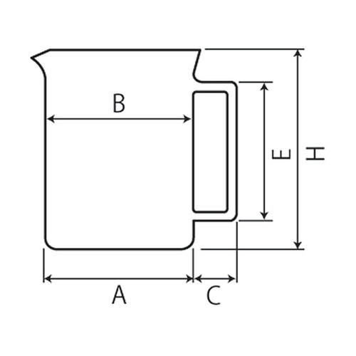 PTFE手付ビーカーNR0200−004