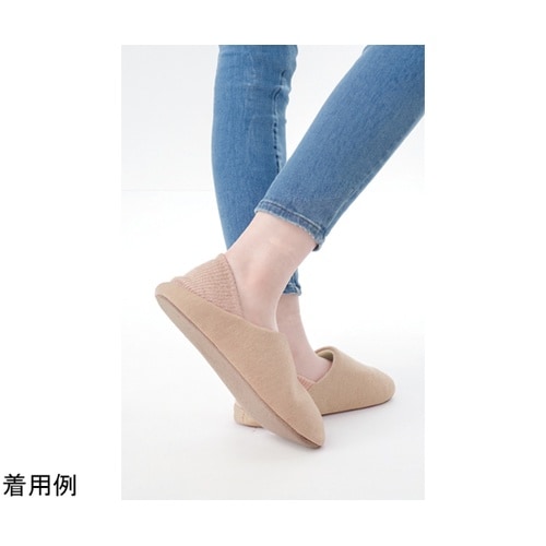 防災スリッパまもれーる ベージュ L 1