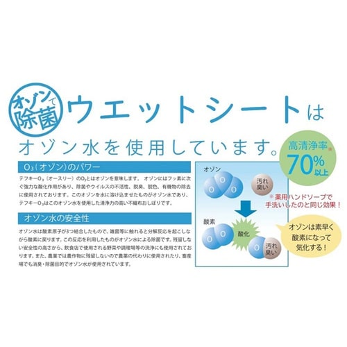 テフキーO3 オゾンで除菌ウェットシート