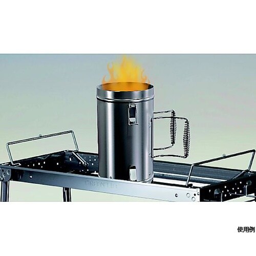 ステンレス火おこし兼用火消しつぼ HOT