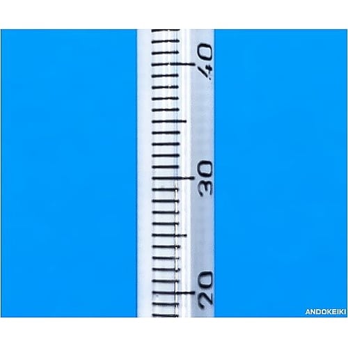 水銀ゼロ留点温度計 0ー200℃ 1℃目
