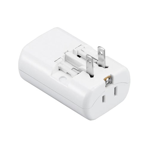 海外用マルチ変換プラグ USB付 2A