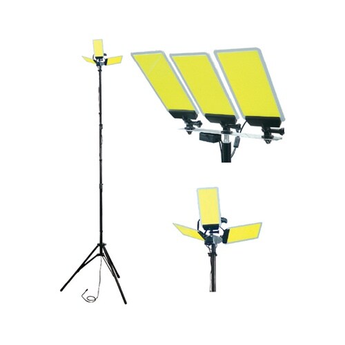 3灯式スタンドパネルライト 調光赤外線リ