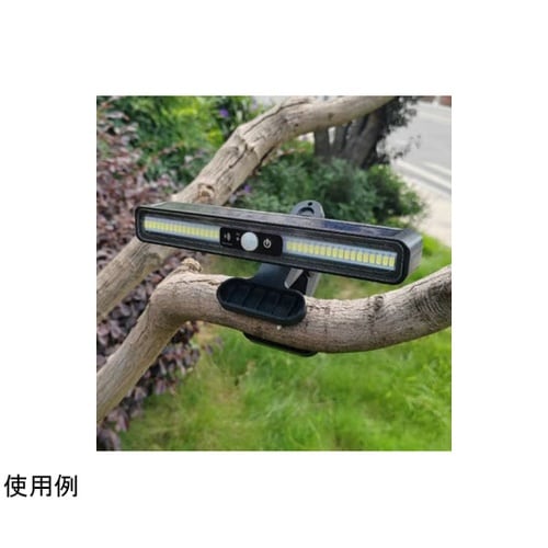 クリップで取り付けるソーラーセンサーライ