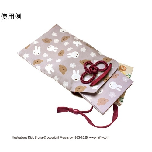 ミッフィー御朱印帳ポーチ ミッフィーとボ