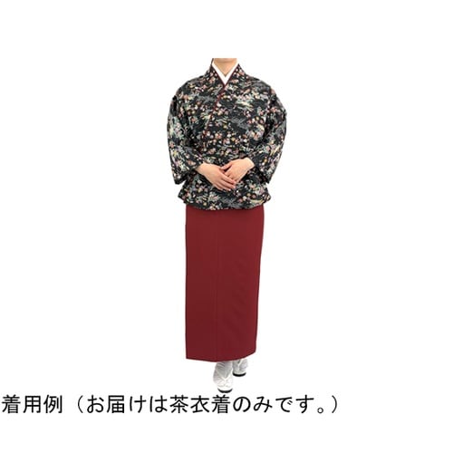 友禅調小紋 茶衣着 上 ブラック M O