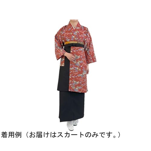 茶衣着 スカート ブラック L OD22