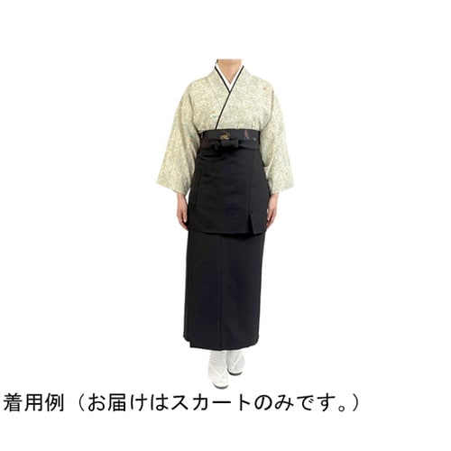 茶衣着 スカート ブラック L OD22