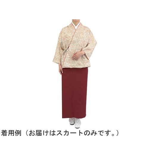 茶衣着 スカート エンジ M OD222