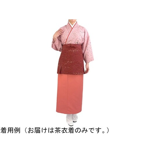 透かし文様に花柄 茶衣着 上 ピンク L